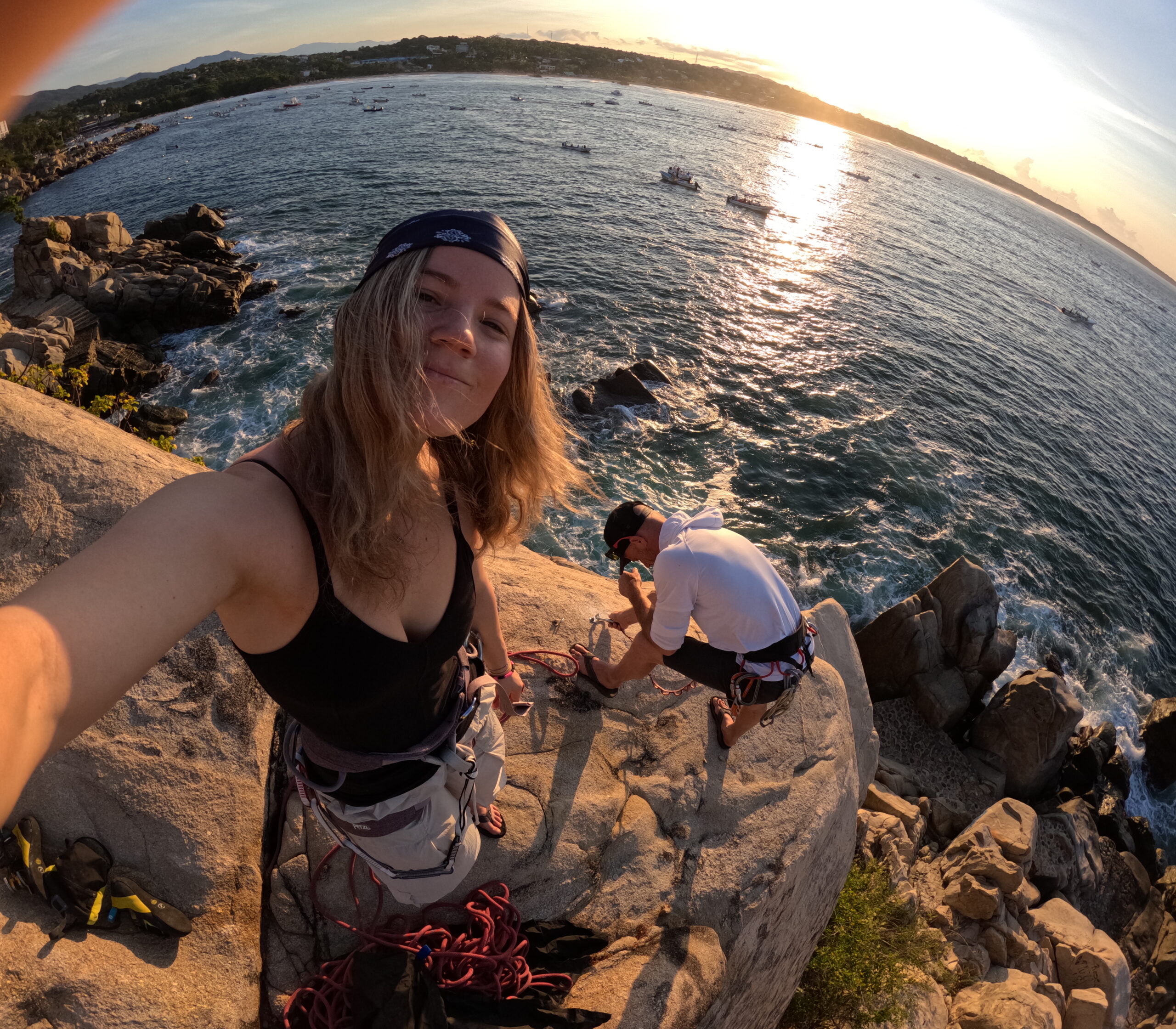 all girl climbing trip in mexico