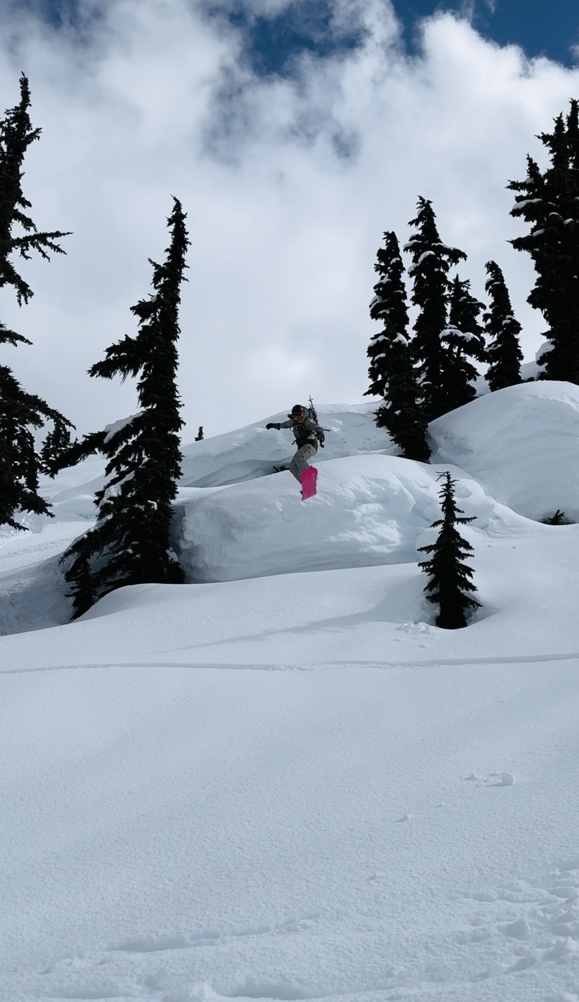 alenka mali sending it off a cliff in callaghan