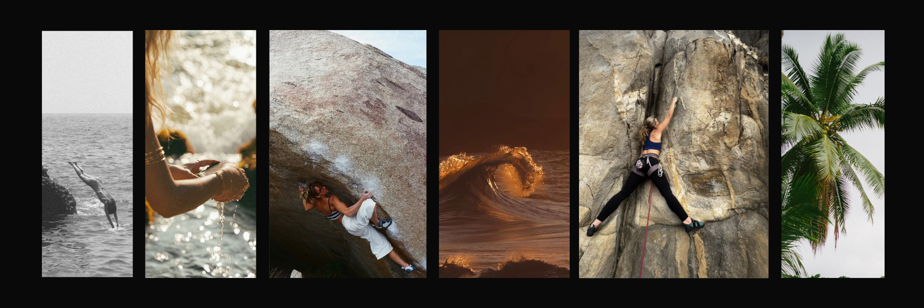 Women participating in a luxury climbing retreat in Puerto Escondido, Mexico.